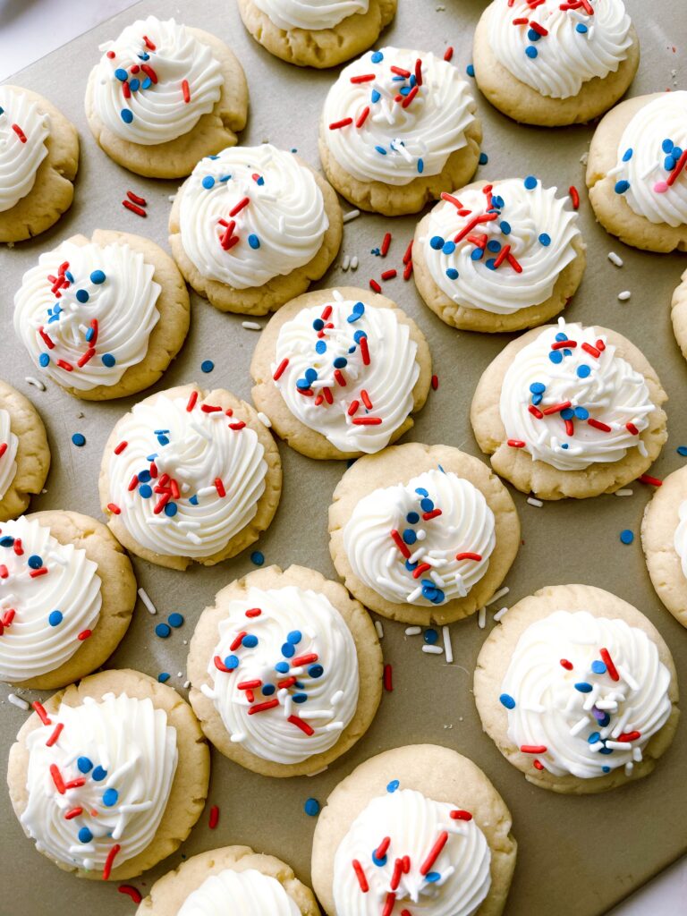 Crumbl Patriotic Birthday Cake Cookies